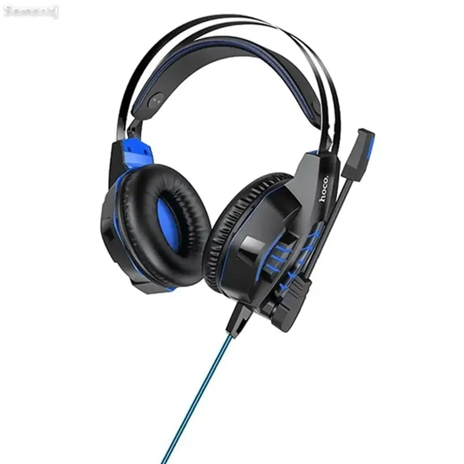 Проводные игровые наушники Нoco W102 красно-черные