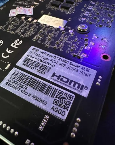 Видеокарта Nvidia GeForce GTX 1660 Ti 6G