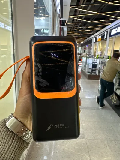 Внешний аккумулятор с фанарикам Powerbank Mars 50000 mah