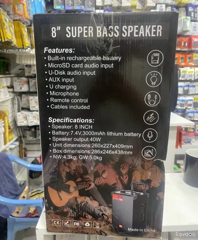 Портативная колонка SinG-e JQS908S черный