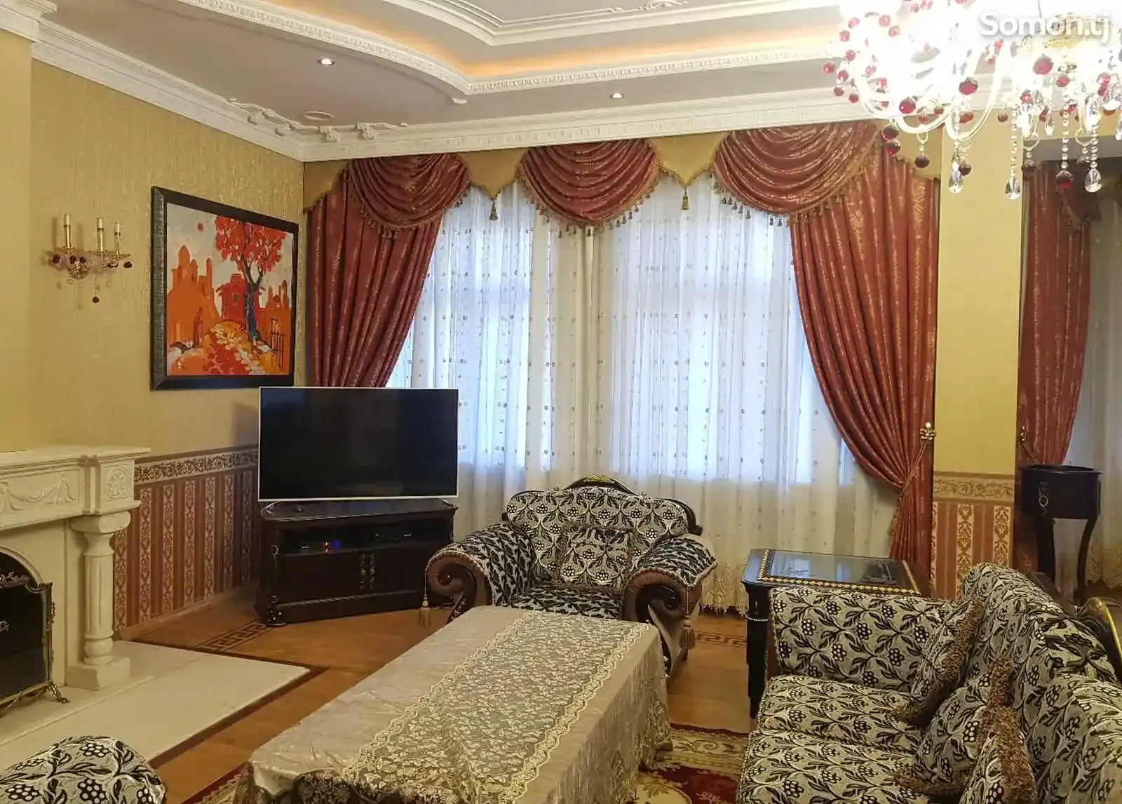 3-этажный, 16 комнатный дом, 1200 м², сомони