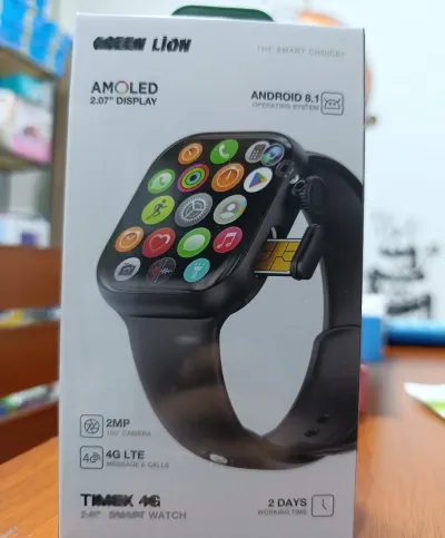 Умные часы Green Lion TIMEX 4G 2 07 Smart Watch черный