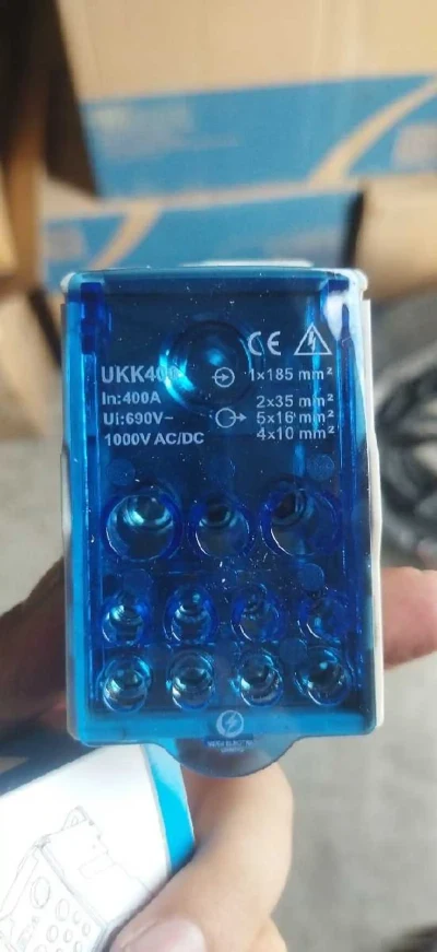 Блок распределительный UKK-400А на DIN-рейку