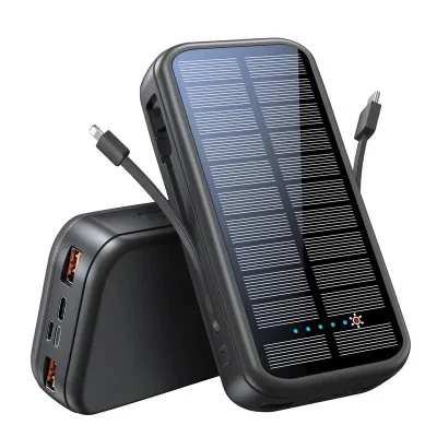 Повербанк Green Lion PD20W Solar 2 16000 мАч черный