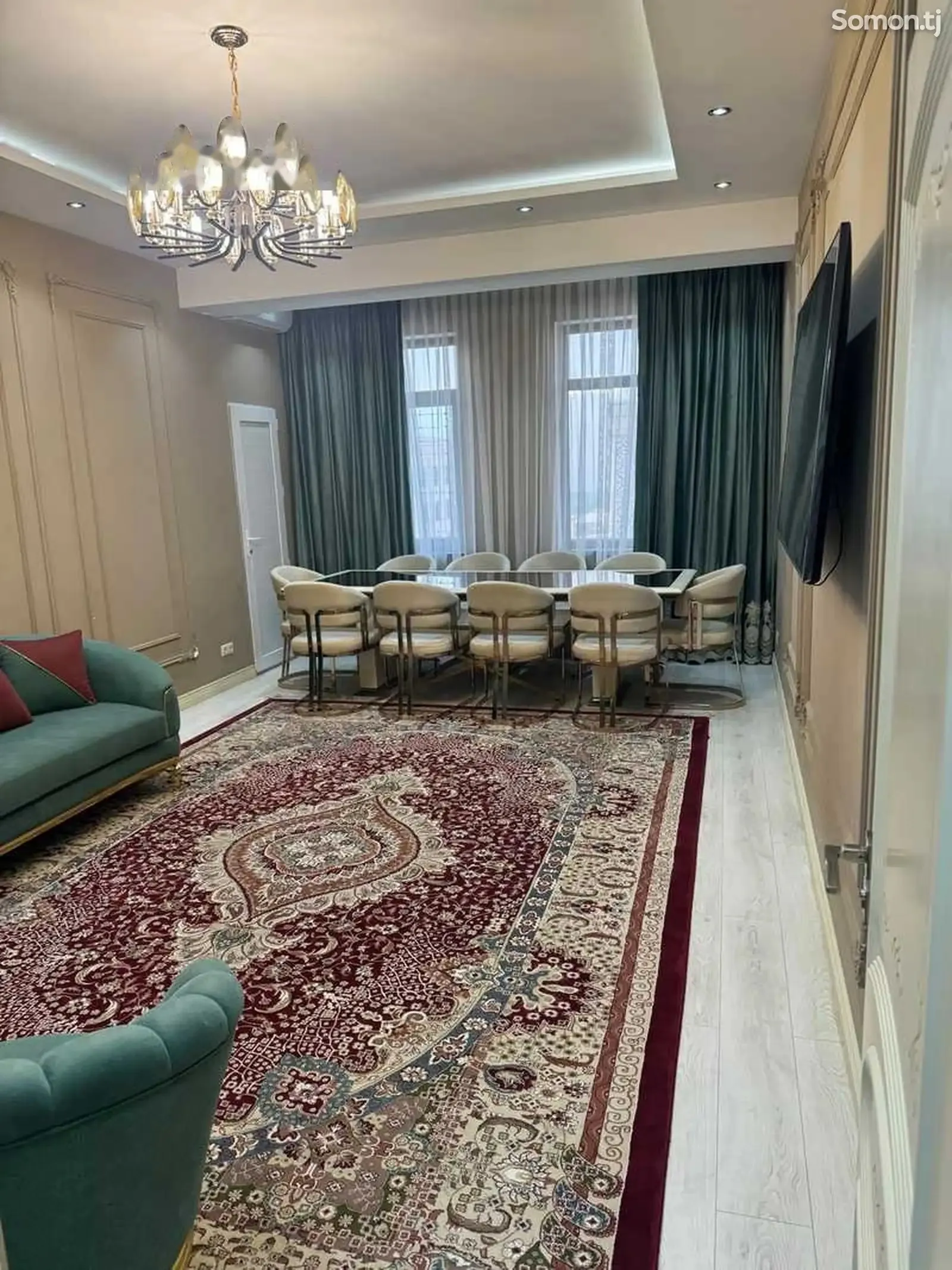 2-комн. квартира, 16 этаж, 105м², Чордома доми гулбону