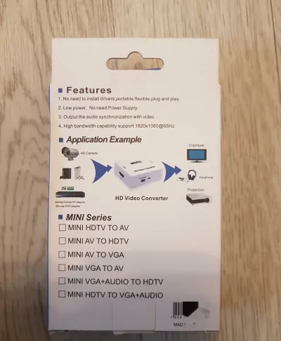 Переходник HDMI на AV 1080Р