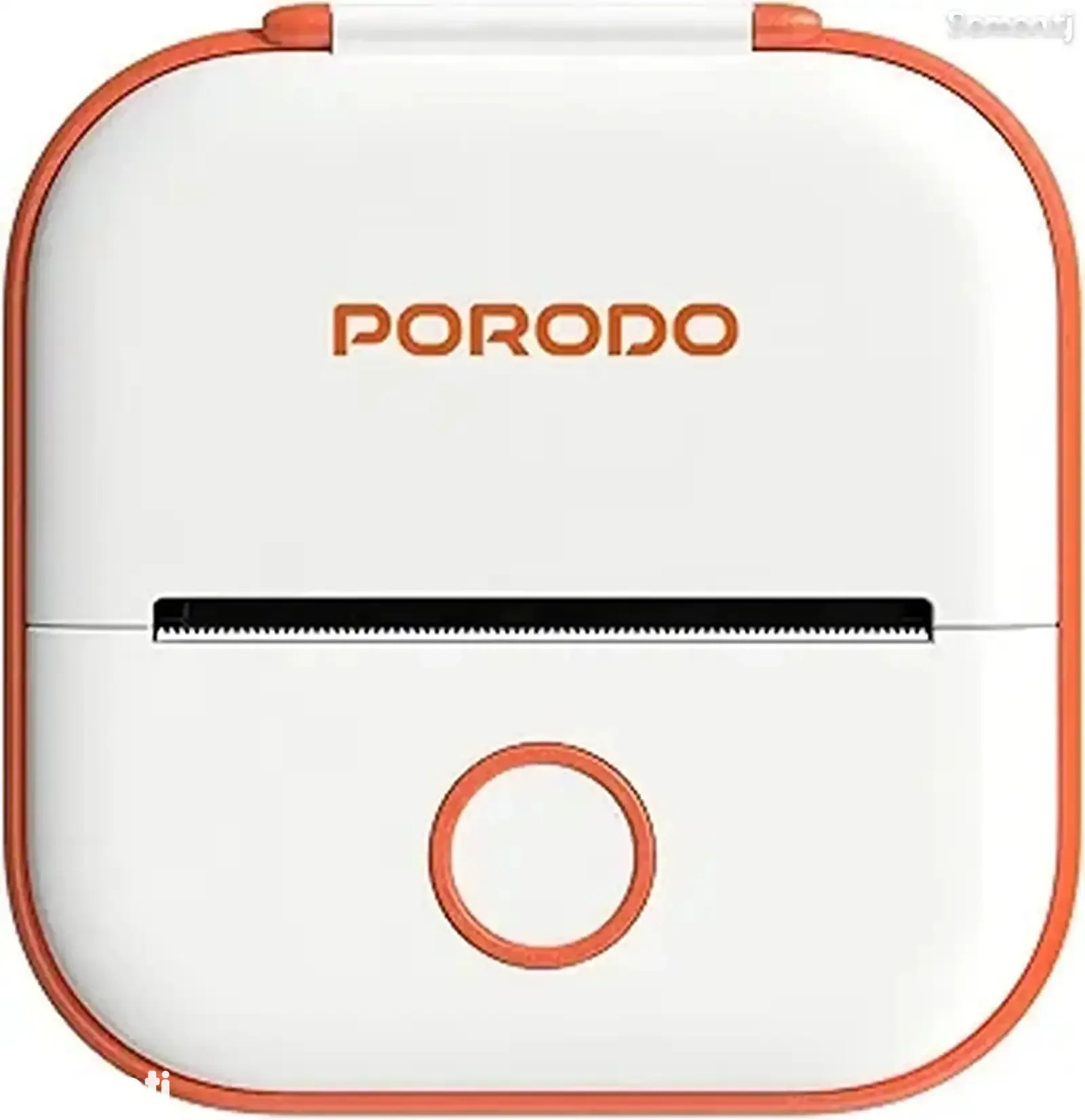 Мини принтер для этикеток Porodo Lifestyle Mini Label Printer бело-оранжевый