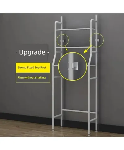 Полка для ванной, трехслойная, белая
