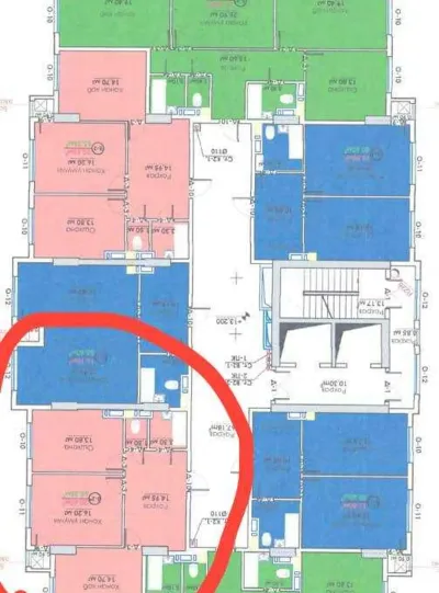2-комн. квартира, 9 этаж, 83 м², Сино