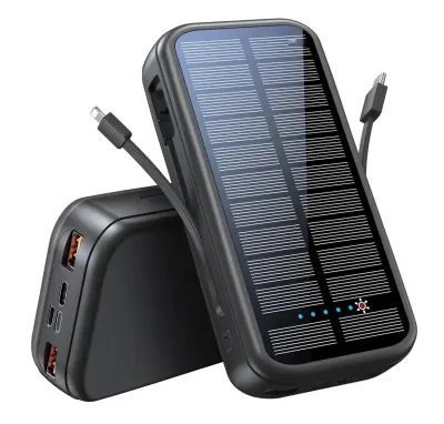 Внешний аккумулятор Green Lion PD20W Solar 2 16000 мАч черный