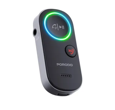Адаптер Bluetooth Porodo Wired to Wireless BT Audio Transmitter черный
