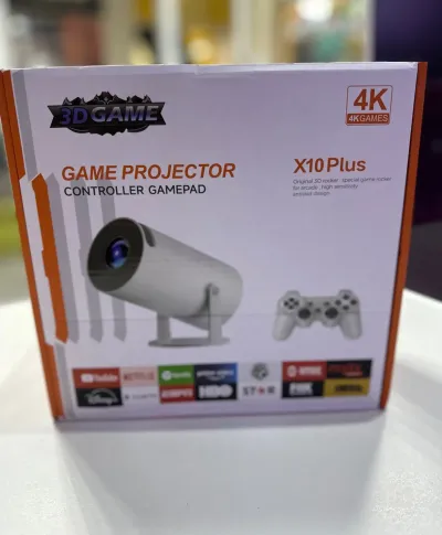 Смарт проектор - игровая консоль с джойстиками X10 Plus 4K