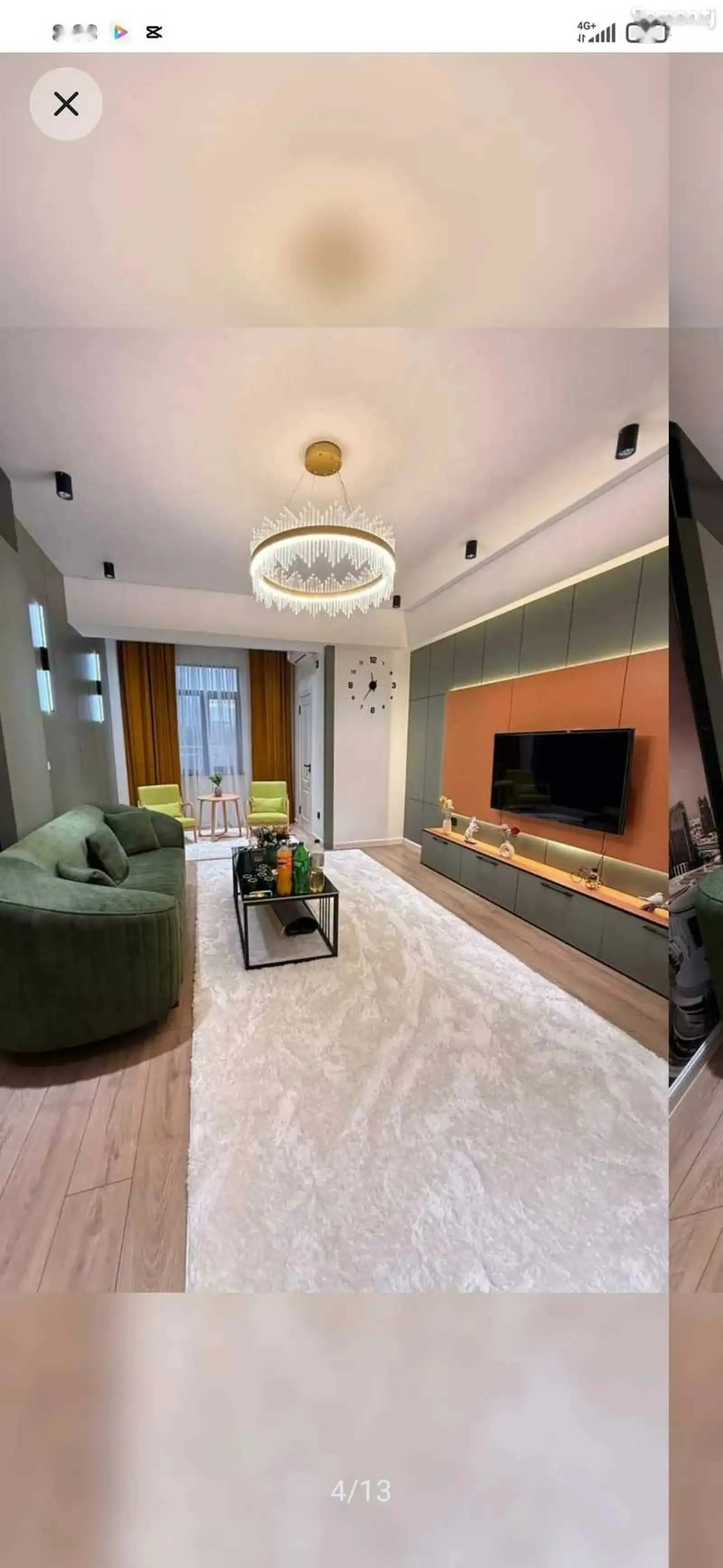 2-комн. квартира, 6 этаж, 90м², Голубой экран