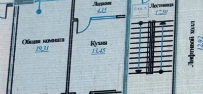 1-комн. квартира, 14 этаж, 61 м², Шохмансур