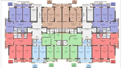 2-комн. квартира, 14 этаж, 95 м², Стадион Спартак, Симург, Роддом 1
