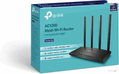 Wi-Fi роутер TP-Link Archer C6 AC1200 Gigabit MU-MIMO Dual-Band