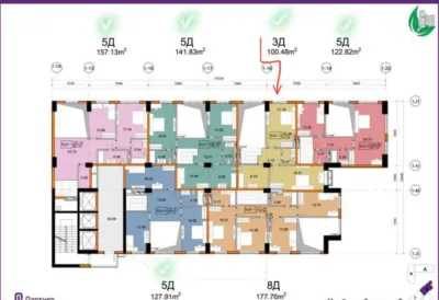 3-комн. квартира, 3 этаж, 110 м², И Сомони