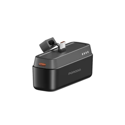 Повербанк Porodo 5000mAh Power Bank with Type-C Connector черный
