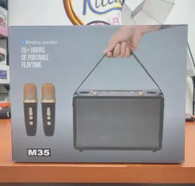 Портативная колонка M35 c 2 микрофонами