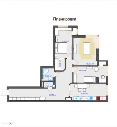 3-комн. квартира, 14 этаж, 110 м², Шохмансур старый аэропорт пушти Релакс
