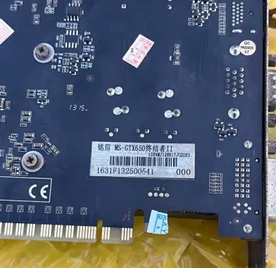 Видеокарта GTX 650 1Gb 128BIT