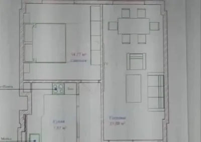 2-комн. квартира, 9 этаж, 65 м², Сино, 91 мк