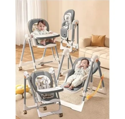 Детский стульчик для кормления + качели, 2 в 1 Kidilo