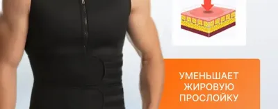 Жилет спортивный сауна бандаж майка для похудения