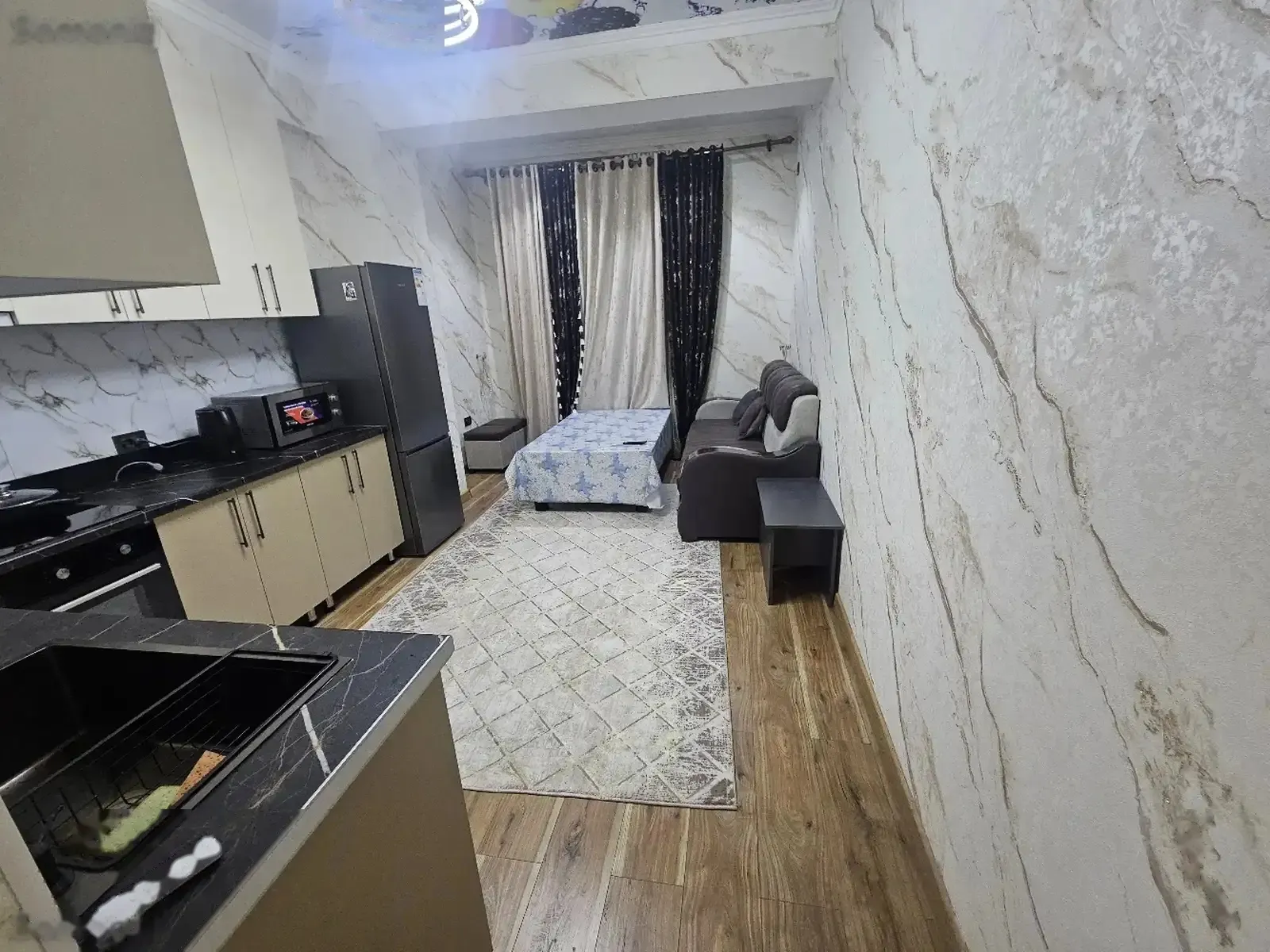 1-комн. квартира, 9 этаж, 58 м², Айни