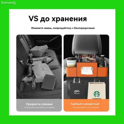Ящик для хранения для спинки автомобильного сиденья — миниатюра 6