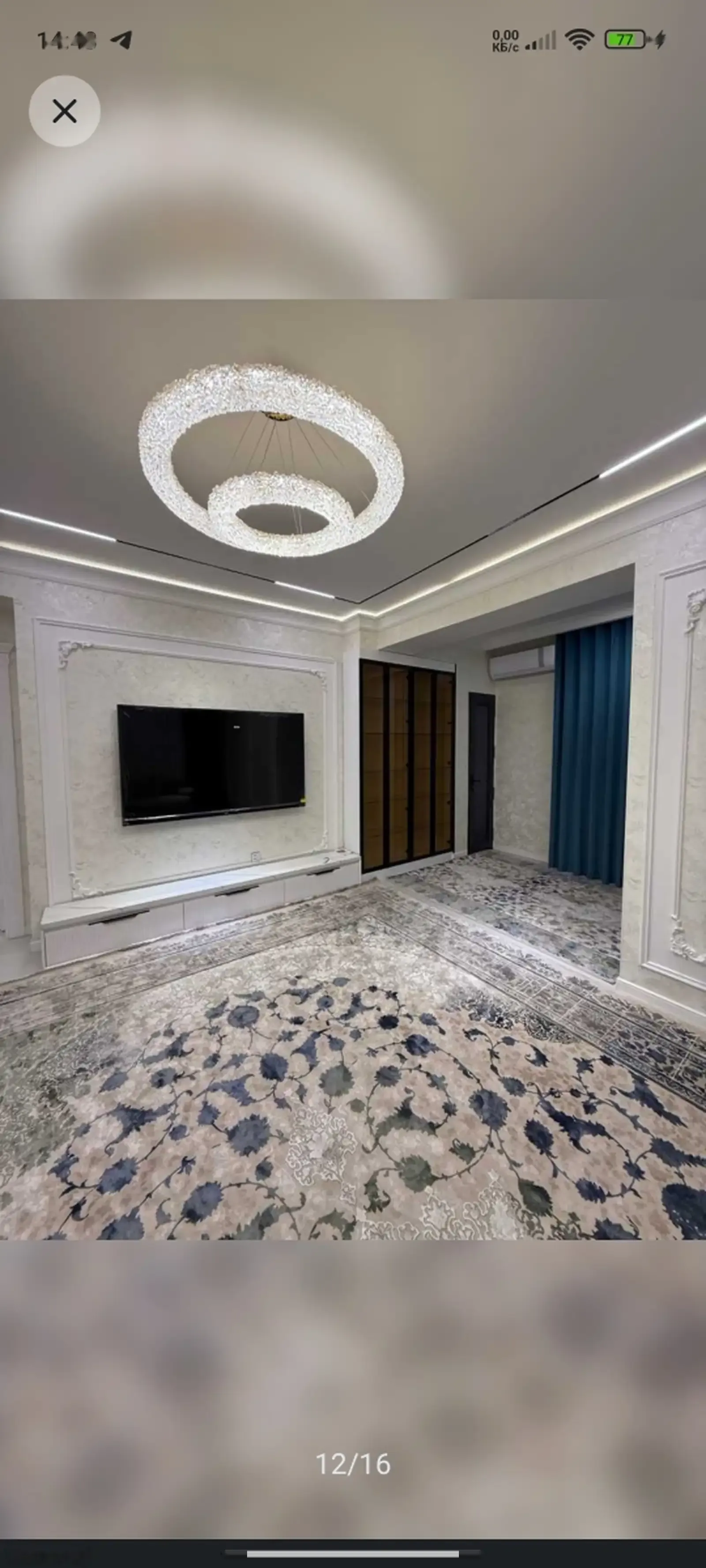 3-комн. квартира, 11 этаж, 122м², Улица карамов