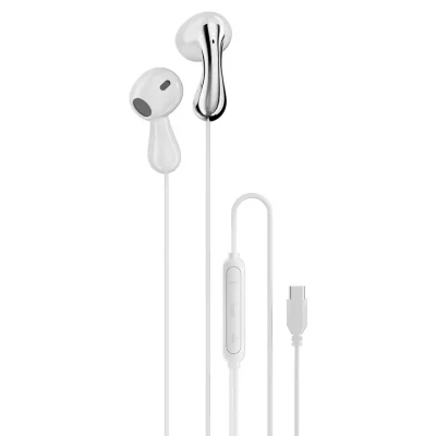 Проводные наушники Porodo Soundtec Stereo Bass Type-C Wired Earphones