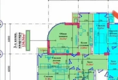3-комн. квартира, 9 этаж, 130 м², 112мкр