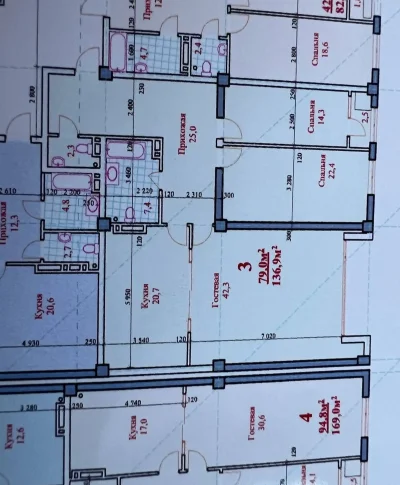 3-комн. квартира, 18 этаж, 137 м², Исмоили Сомони