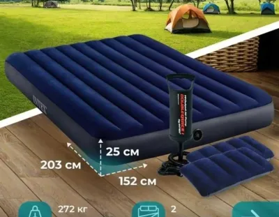 Надувной матрас intex 203x152см