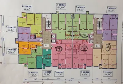 2-комн. квартира, 15 этаж, 70 м², Оперка