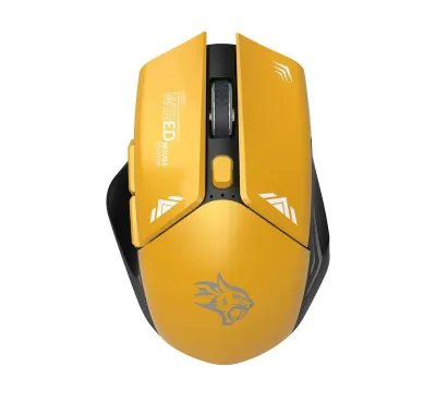 Беспроводная мышь Porodo Gaming 2in1 2.4G Wireless Mouse DPI 1600 желтый