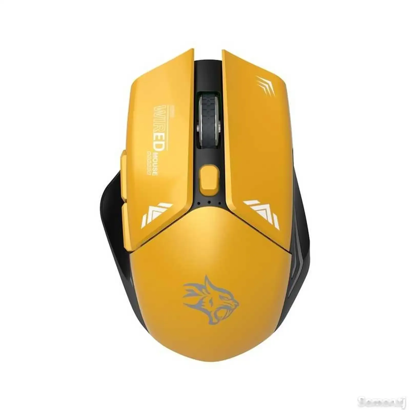 Беспроводная мышь Porodo Gaming 2in1 2.4G Wireless Mouse DPI 1600 желтый