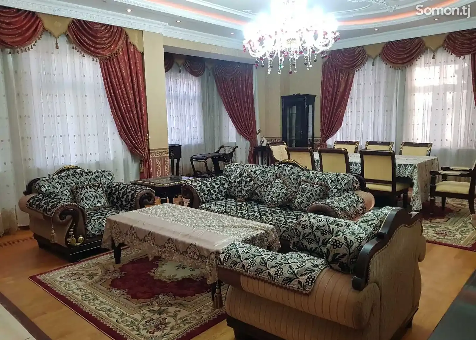 3-этажный, 16 комнатный дом, 1200 м², сомони