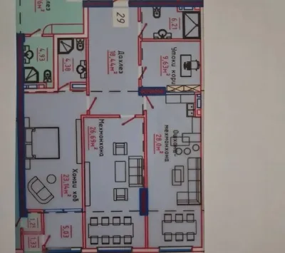 3-комн. квартира, 23 этаж, 123 м², Сино
