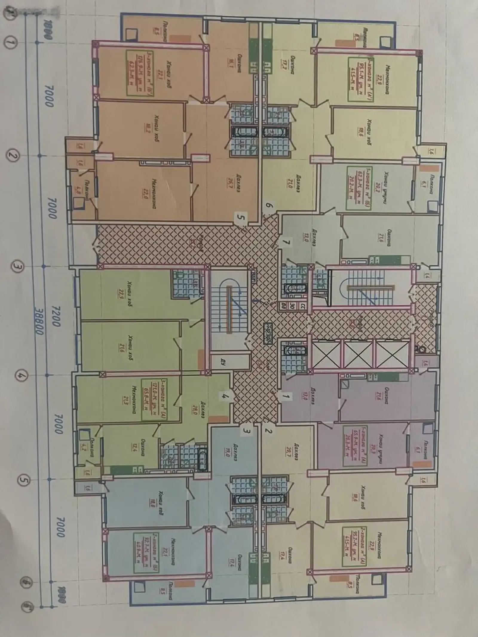 2-комн. квартира, 3 этаж, 95 м², 82 мкр, Доми Гулдаста