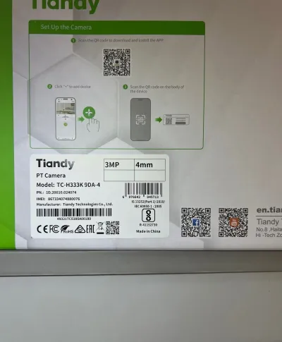 Поворотная солнечная камера Tiandy TC-H333K 9DA-4