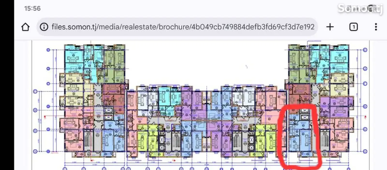 2-комн. квартира, 16 этаж, 80 м², Шохмансур, Танка