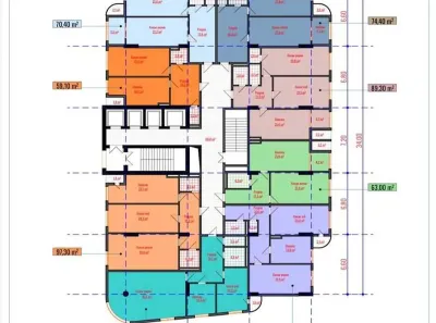 1-комн. квартира, 9 этаж, 67 м², Шохмансур