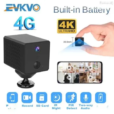Камера 3G 4G SIM-карта FHD 4K Мини IP-камера CCTV Wi-Fi