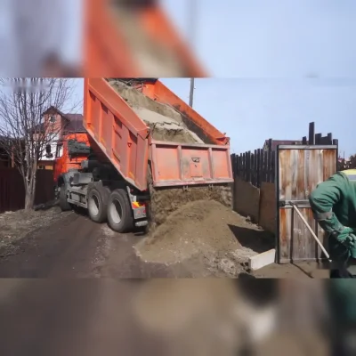 Услуги по доставке песка и смеси