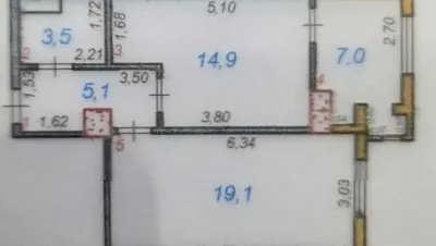 2-комн. квартира, 15 этаж, 50 м², Фирдавси