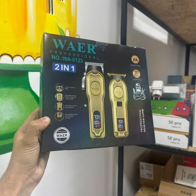 Набор машинки для стрижки 2 в 1 Waer WA-0123