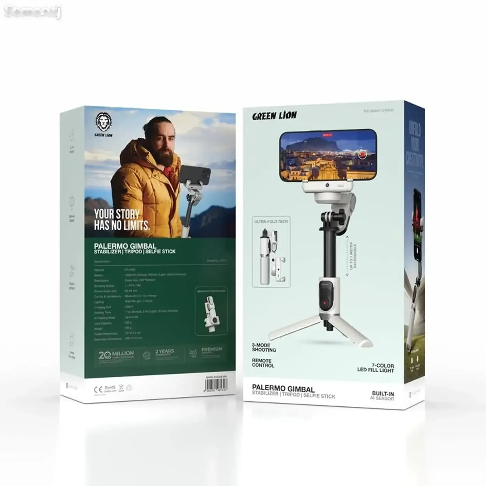 Стабилизатор штатив Green Lion Palermo Gimbal Tripod Stand with Remote Control