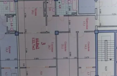 3-комн. квартира, 17 этаж, 123 м², И Сомони